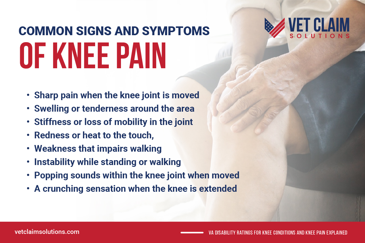 VA Disability Ratings for Knee conditions and knee pain explained VET