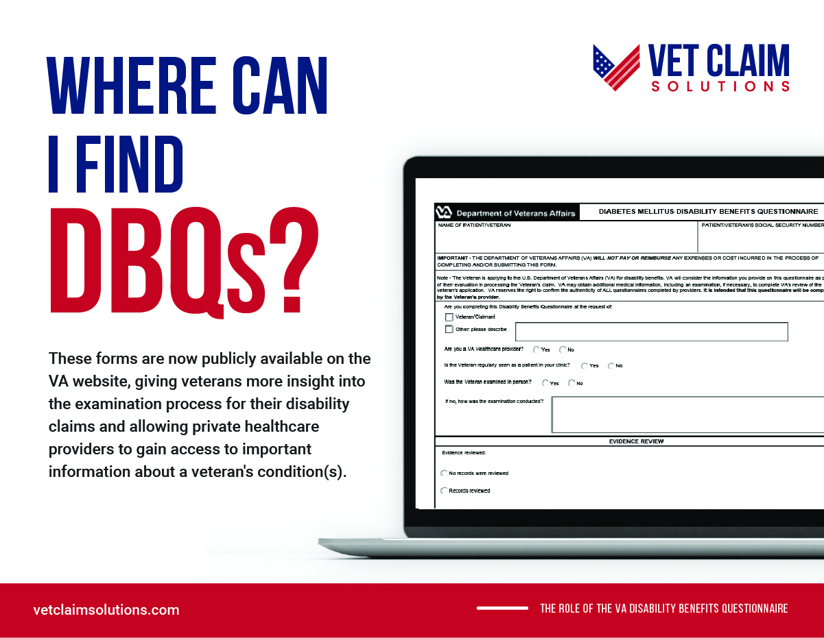 The Role of the VA DBQ (Disability Benefits Questionnaire) – VET CLAIM ...